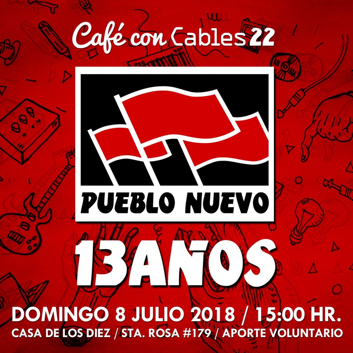 CAFÉ CON CABLES 22: 13° ANIVERSARIO PUEBLO NUEVO NETLABEL